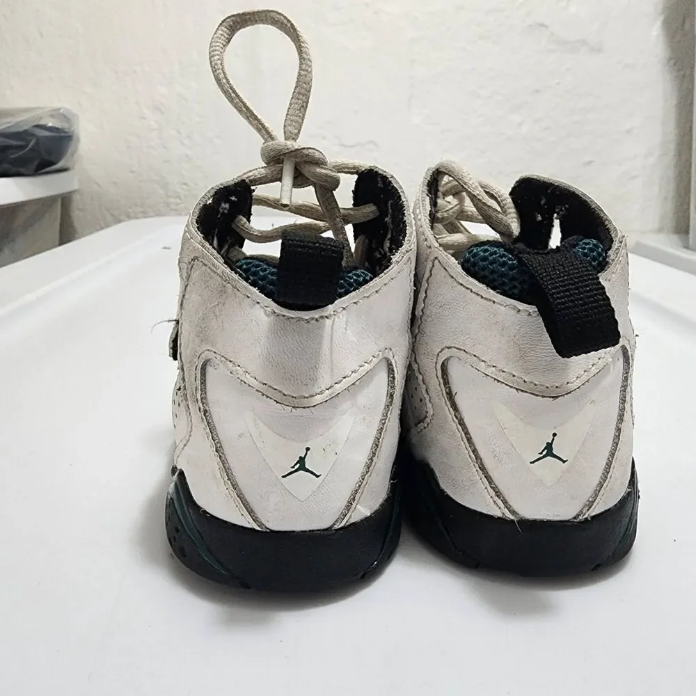 Nike Air Jordan True Flight TD Toddlers White Black Shoes 343797-133 Size 10C